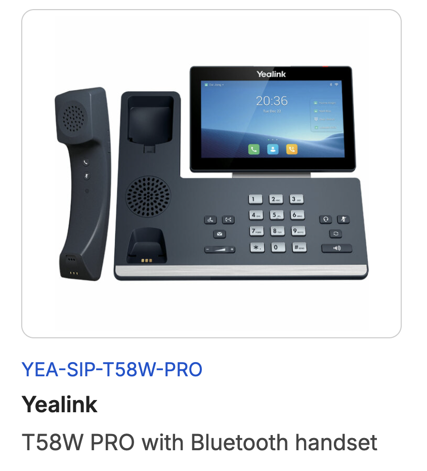 Yealink T58W PRO
